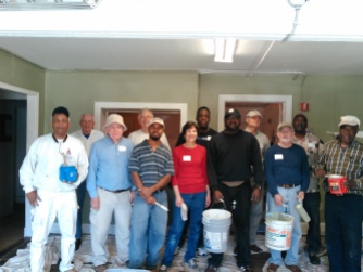 Group volunteers at Divinity Care